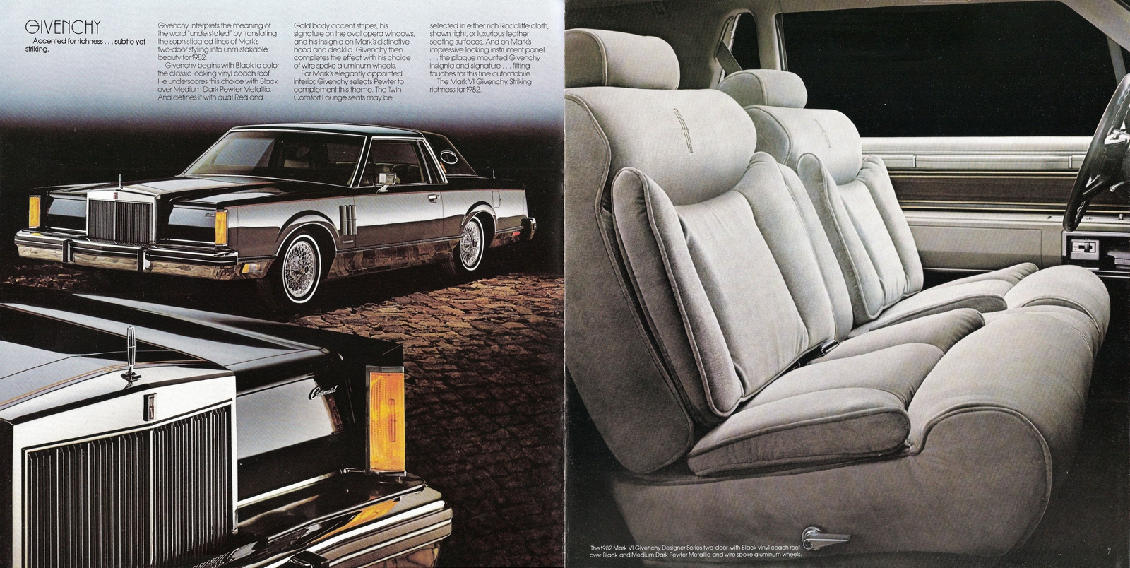 1982 Lincoln Continental Mark VI Brochure